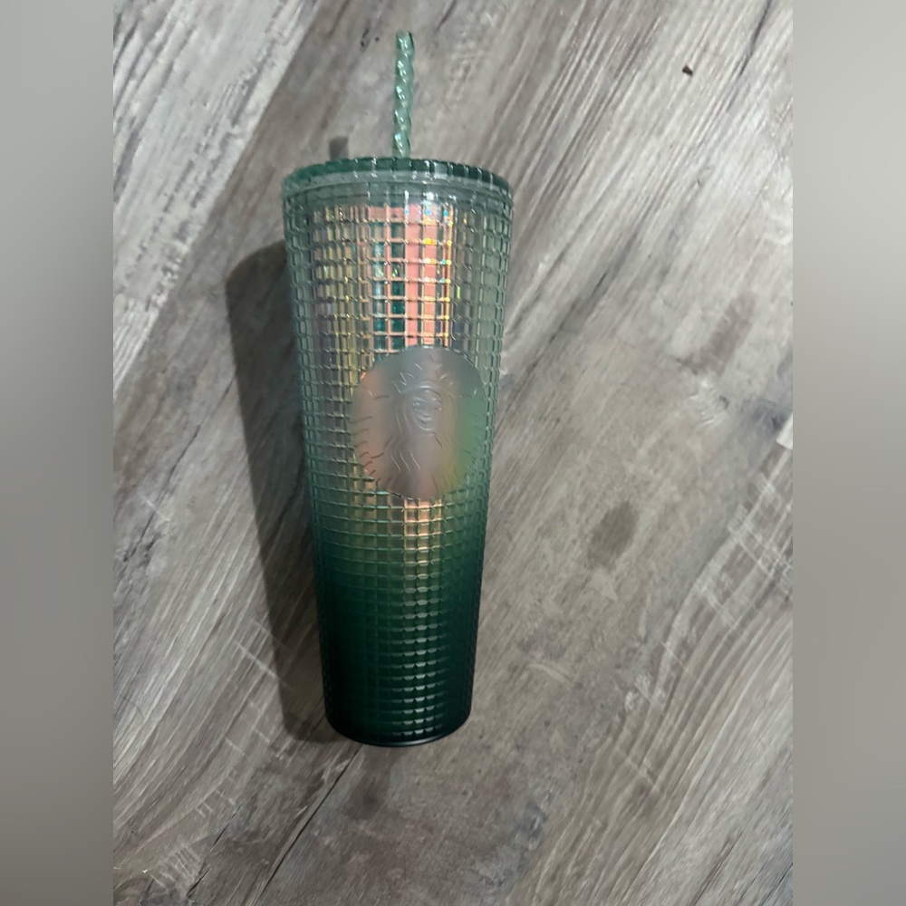 Starbucks coffee bling, studded, green cold cup Venti